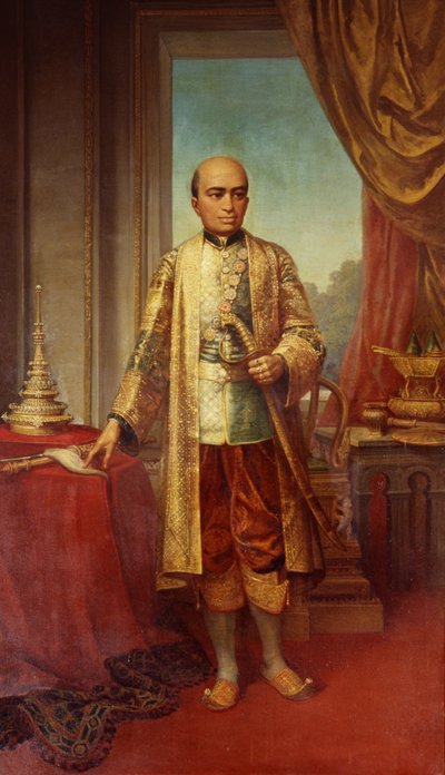 Portrait du roi Phra Bouddha Lertla Napalai - Thai School