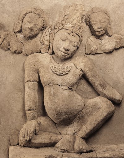 Relief, de Chedi Chula Pathom, école de Davaravati - Thai School