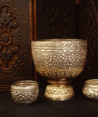 Bols repoussé (argent) - Thai School