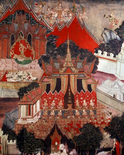 Scènes de la vie de Bouddha, milieu du XIXe siècle - Thai School