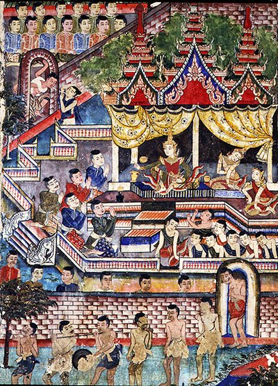 Wiharn Laikarn, épisode du Jataka Sang Thong - Thai School