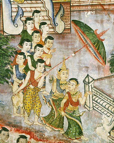 Wiharn Laikarn, épisode du Jataka Sang Thong - Thai School