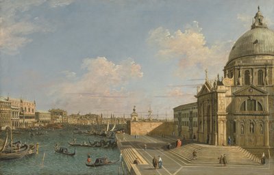 Entrée du Grand Canal, Venise, vue vers l