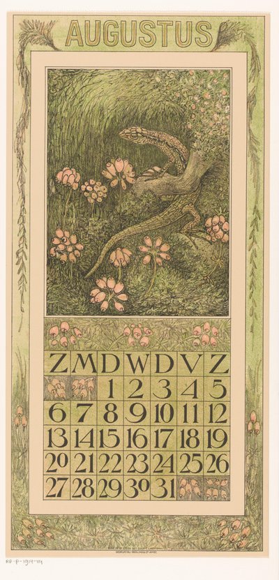 Page de calendrier d