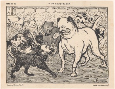 Caricature de la loi électorale de Johannes Tak van Poortvliet - Theo van Hoytema