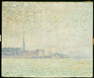 Vue de Veere, matin brumeux, 1906 - Théo van Rysselberghe