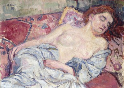 Nu au divan, 1907 - Théo van Rysselberghe