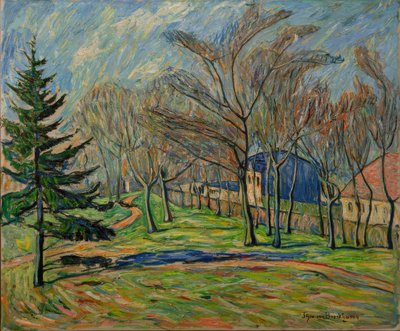 Devant le domaine de Seelow - Theo von Brockhusen