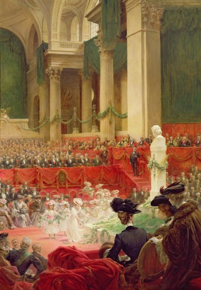La cérémonie au Panthéon pour célébrer le centenaire de la naissance de Victor Hugo (1802-85) le 26 février 1902 - Theobald Chartran