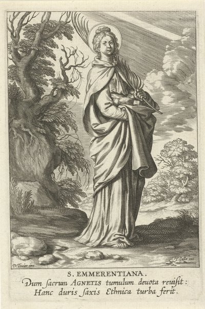 Sainte Emerentiana de Rome - Theodoor Galle