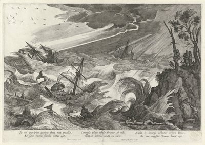 Automne : tempête en mer - Theodoor Galle