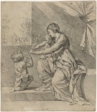 Marie avec le Christ et Jean-Baptiste - Theodoor Rombouts
