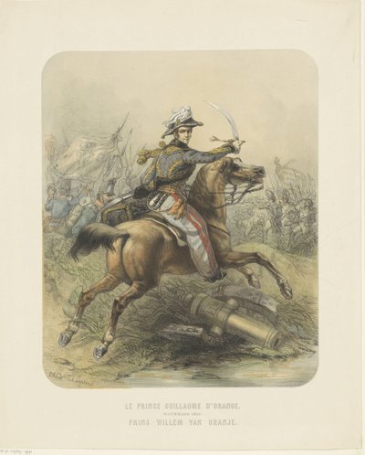 Portrait équestre de Guillaume II, roi des Pays-Bas - Theodoor Schaepkens