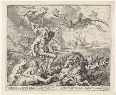 Le voyage de Barcelone à Gênes; entrée de Ferdinand à Anvers en 1635 (n° 7) - Theodoor van Thulden