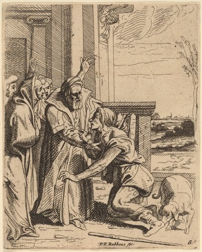 Le Fils prodigue reçu par son père - Theodoor van Thulden after Sir Peter Paul Rubens