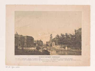 Deventer Houtmarkt et Muidergracht à Amsterdam - Theodor Brüggemann