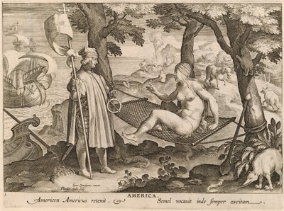 Amérique - Theodor Galle after Jan van der Straet