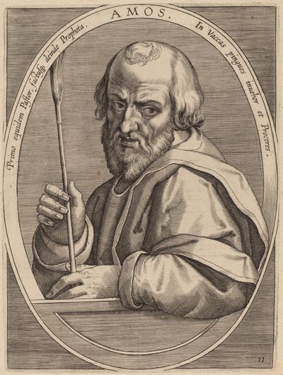 Amos - Theodor Galle after Jan van der Straet
