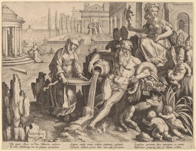 La Vestale Tuccia - Theodor Galle after Jan van der Straet