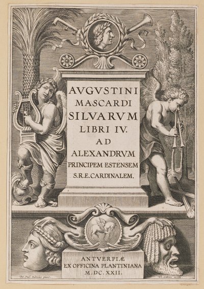 Page de titre pour Agostino Mascardi, Silvarium Libri IV - Theodor Galle after Sir Peter Paul Rubens