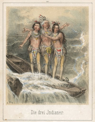 Les Trois Indiens - Theodor Hosemann