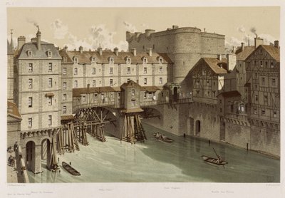 Le petit Châtelet et le petit pont - Theodor Josef Hubert Hoffbauer