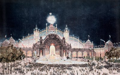 Exposition universelle, vue du palais de l