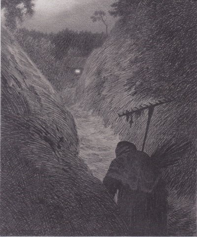 La peste arrive - Theodor Kittelsen