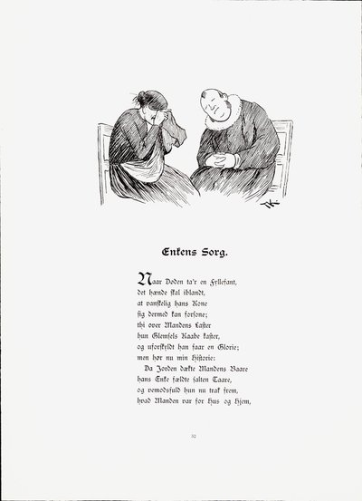 Illustration du livre Historier par Munthe, Peter et publié par Dybwad (no, 1896) - Theodor Kittelsen