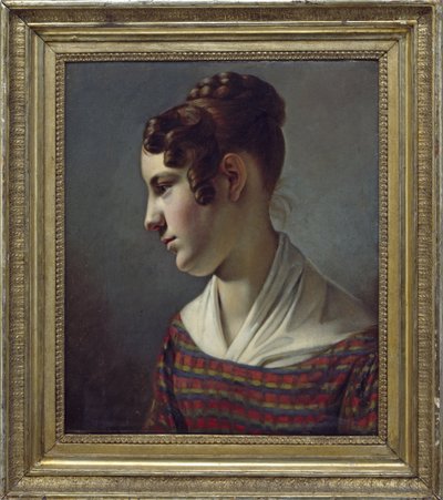 Portrait de jeune fille - Theodor Leopold Weller