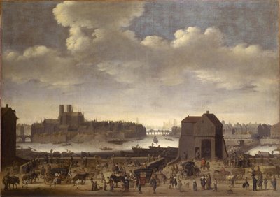 Le Quai et le Pont de la Tournelle, vers 1646 - Theodor Matham