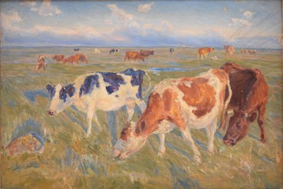 Vaches paissant sur l