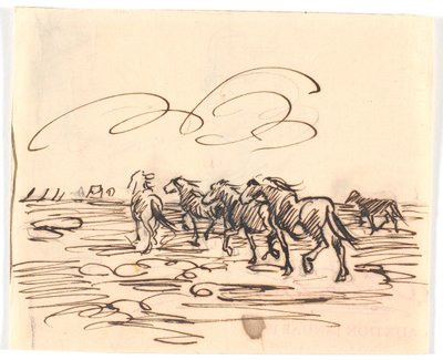 Chevaux au trot - Theodor Philipsen