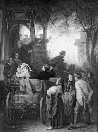 Départ pour le voyage de noces - Theodor Pixis