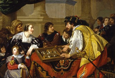 Les joueurs de backgammon, 1634 - Theodor Rombouts