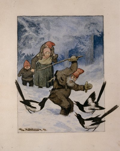 Une attaque - Theodor Kittelsen
