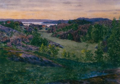 Paysage de Skåtøy - Theodor Severin Kittelsen