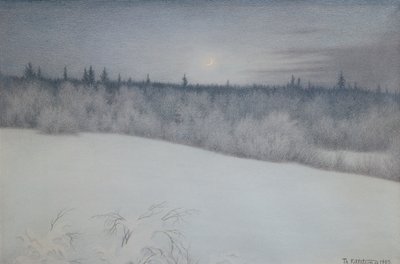 Réveillon du Nouvel An - Theodor Kittelsen