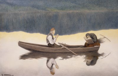 Sur le lac et la rivière - Theodor Kittelsen