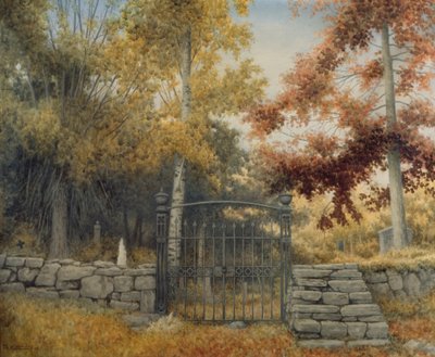 Le cimetière à Bråtebakken - Theodor Kittelsen