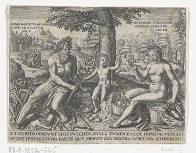 Garçon soufflant des bulles (Emblemata Nobilitati et Vulgo scitu digna / Stam und Wapenbuchlein) - Theodor de Bry (attributed to)