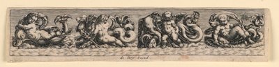 Panneau décoratif : monstres marins - Theodor de Bry