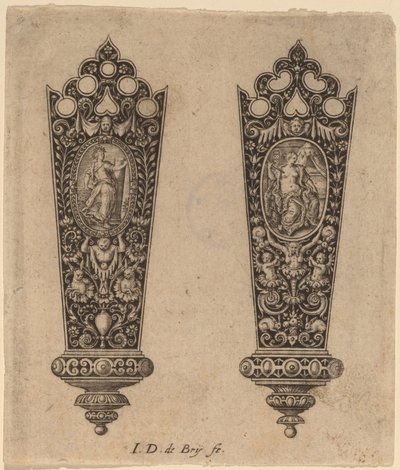 Ornement pour Manche de Couteau - Theodor de Bry