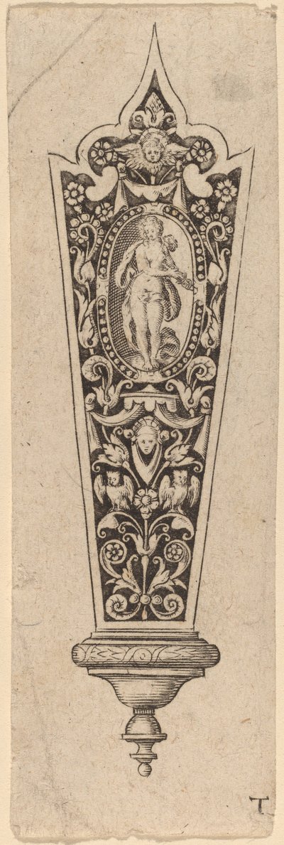 Ornement pour manche de couteau - Theodor de Bry