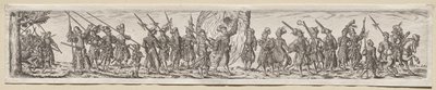 Soldats en marche - Theodor de Bry