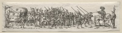 Soldats en marche - Theodor de Bry