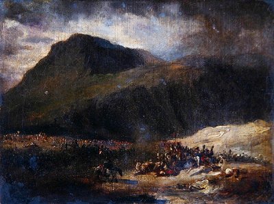 Bataille au moment de la conquête française de l