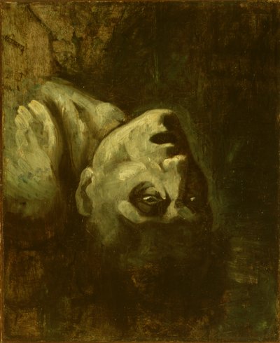 Tête de noyé, vers 1819 (huile sur papier marouflé sur toile) - Theodore (circle of) Gericault