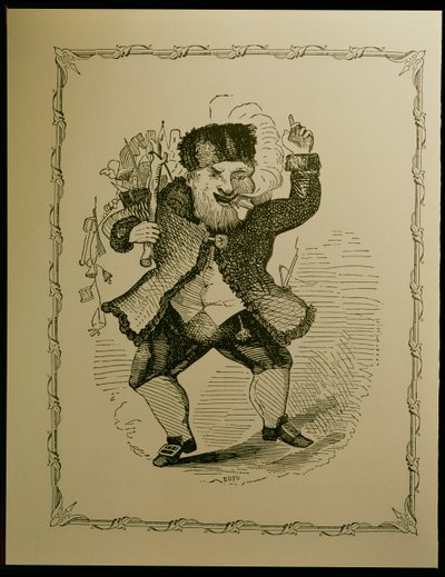 Illustration du Père Noël pour un poème de Clement C. Moore, 1848 - Theodore C. Boyd