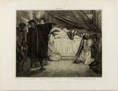O chien spartiate, planche quinze de Othello - Théodore Chassériau